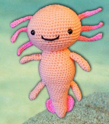 Amigurumi Häkelanleitung Axolotl Leni