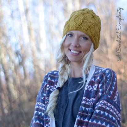 Cascading Cables Beanie / Mini-Slouch