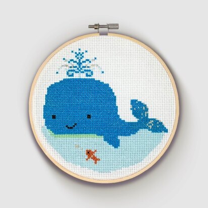 The Crafty Kit Company Whale Cross Stitch Kit