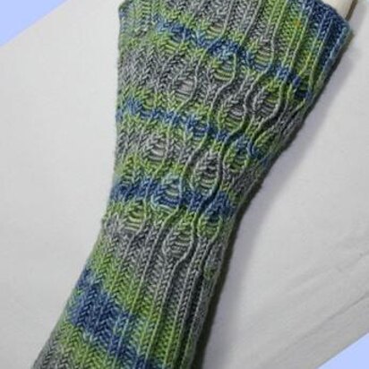 Koi Fingerless Gloves from the Koi Collection - knitting pattern