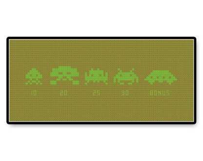 Space Invaders - PDF Cross Stitch Pattern