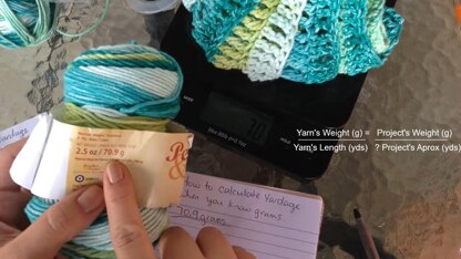 How To Calculate Yarn Yardage Using Weight
