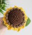 Crochet sunflower pattern, easy crochet flower pattern