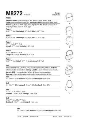 McCall's Purses M8272 - Sewing Pattern