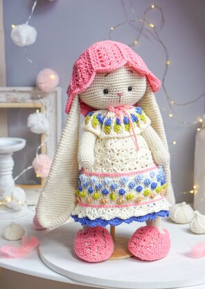 Crochet Doll Clothes Pattern - Outfit SUNFLOWER for large toys