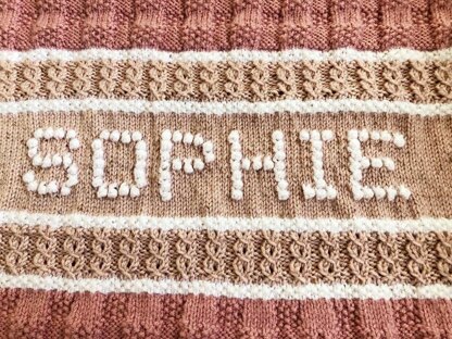 Personalised & Textured Blanket - ANY NAME!