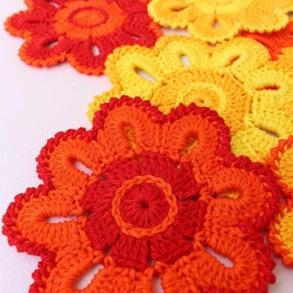 Crochet Flower Coaster