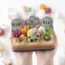 4-in-1 halloween night crochet pattern graveyard amigurumi tutorial mini kingdom DIY raven spider zombie howto digital PDF file by AradiyaToys (Olka Novytska)