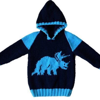 Dinosaur Hoodie - Triceratops