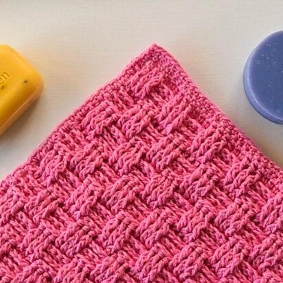 Basketweave Washcloth