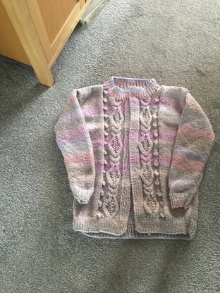 Ladies chunky knit cardigan