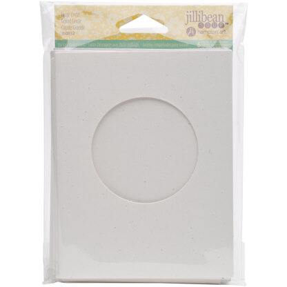Hampton Art Jillibean Soup Shaker Cards W/Envelopes 5.5"X4.25" 6/Pkg - Large Circle