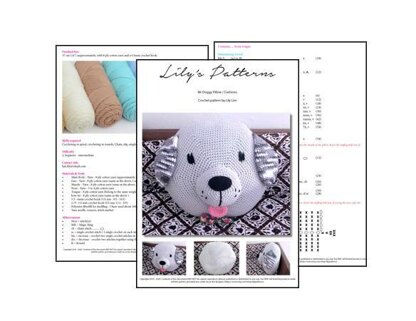 Crochet Dog Pillow cushion