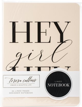 Teresa Collins Designer Notebook 6"X8" - Hey Girl Hey
