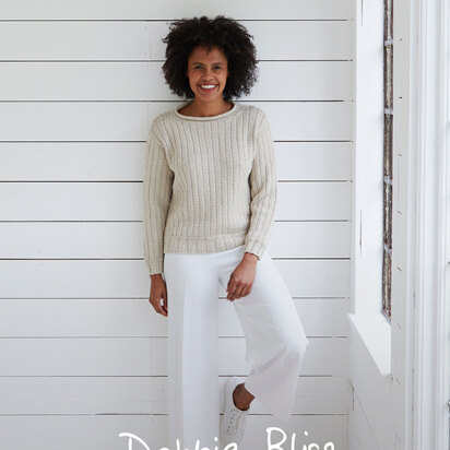 Brancaster Sweater - Knitting Pattern For Women in Debbie Bliss Falkland Aran