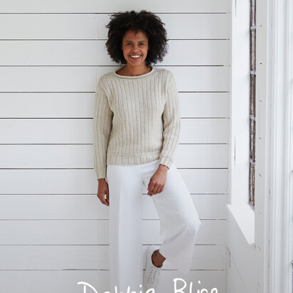 Brancaster Jumper - Knitting Pattern For Women in Debbie Bliss Falkland Aran