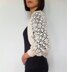 Clair - continuous motif shrug (crochet+knit)