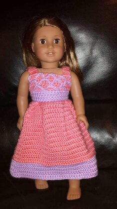 Princess Ansleigh's Sweet Heart Dress - 18" Doll Size