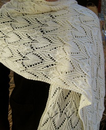 Dornie Cable Lace Shawl