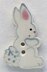 Mill Hill Button 86194 - White Tall Rabbit (right)