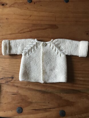 lily's first cardigan