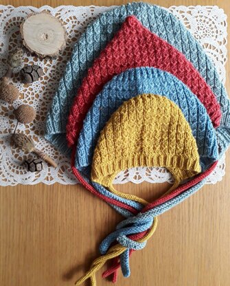 Structured baby bonnet