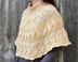 Embossed Leaves Poncho