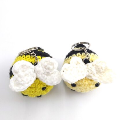 Baby Bee Keychain with Wings