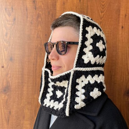 Granny square Balaclava scoodie