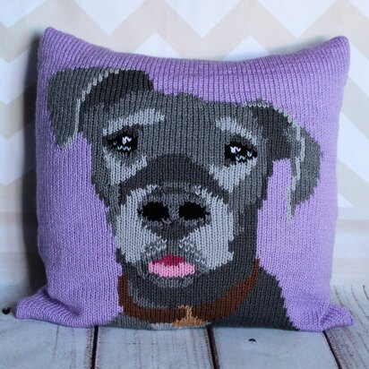 Great Dane Cushion Cover - knitting pattern