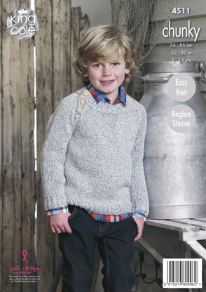 Tunic and Sweater in King Cole Chunky - 4511 - Downloadable PDF