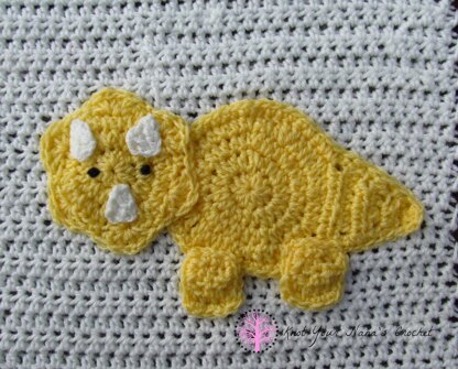 Triceratops Applique