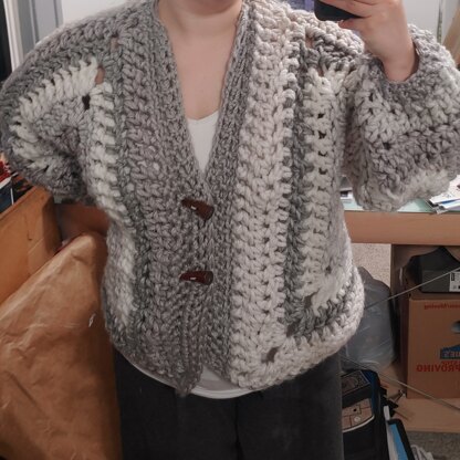 Chunky Hexagon Cardigan