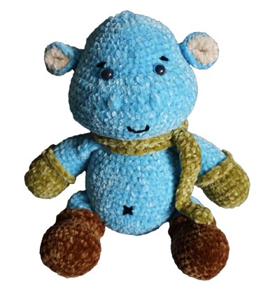 Crochet Pattern Hippo Bruno