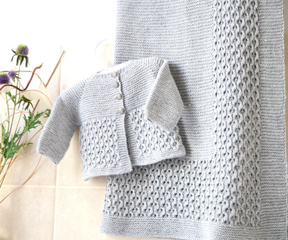 Baby Blanket & Jacket - P156