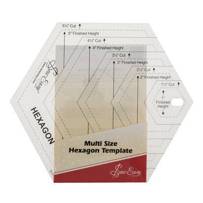 Sew Easy Quilting Template - Hexagon