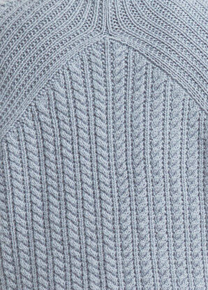 Diagonal Yoke Sweater - Jumper Knitting Pattern for Women in Debbie Bliss Cashmerino DK by Debbie Bliss