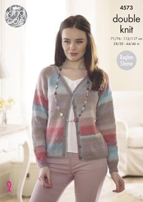 Sweater & Cardigan in King Cole Sprite DK - 4573 - Downloadable PDF