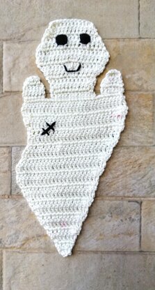 Crochet Halloween ghost applique