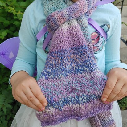 Bowknot Scarf - knitting pattern
