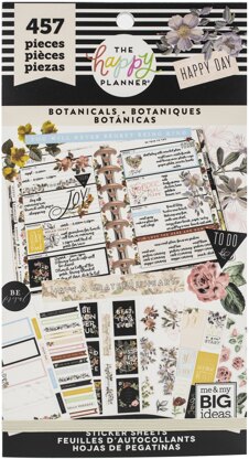 The Happy Planner Sticker Value Pack - Vintage Botanical, 457/Pkg