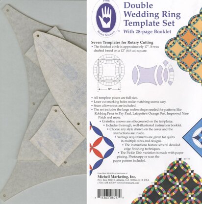 Marti Michell Double Wedding Ring 7pc Quilting Template