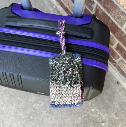Luggage Tag -- a loom knit pattern