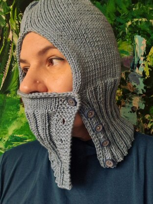 Sage Balaclava for Aran