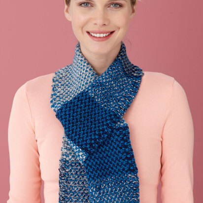 Berry Sparkle Scarf in Lion Brand Vanna's Choice and Vanna's Glamour - L0417B