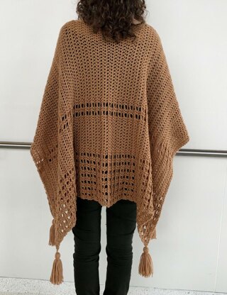 Crochet Poncho Pattern: Sew Easy Two-Rectangle Poncho