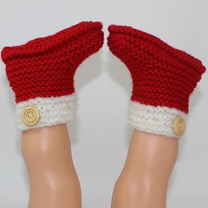 Chunky Baby Christmas Booties