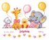 Vervaco Baby Shower Birth Sampler Cross Stitch Kit - 27cm x 22cm