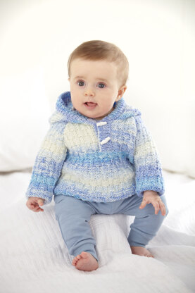 Babies Sweaters, Jacket & Hat P6166 in King Cole Cutie Pie DK - Leaflet