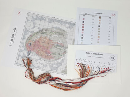 Creative World of Crafts Robin Cross Stitch Kit - 22cm x 22cm